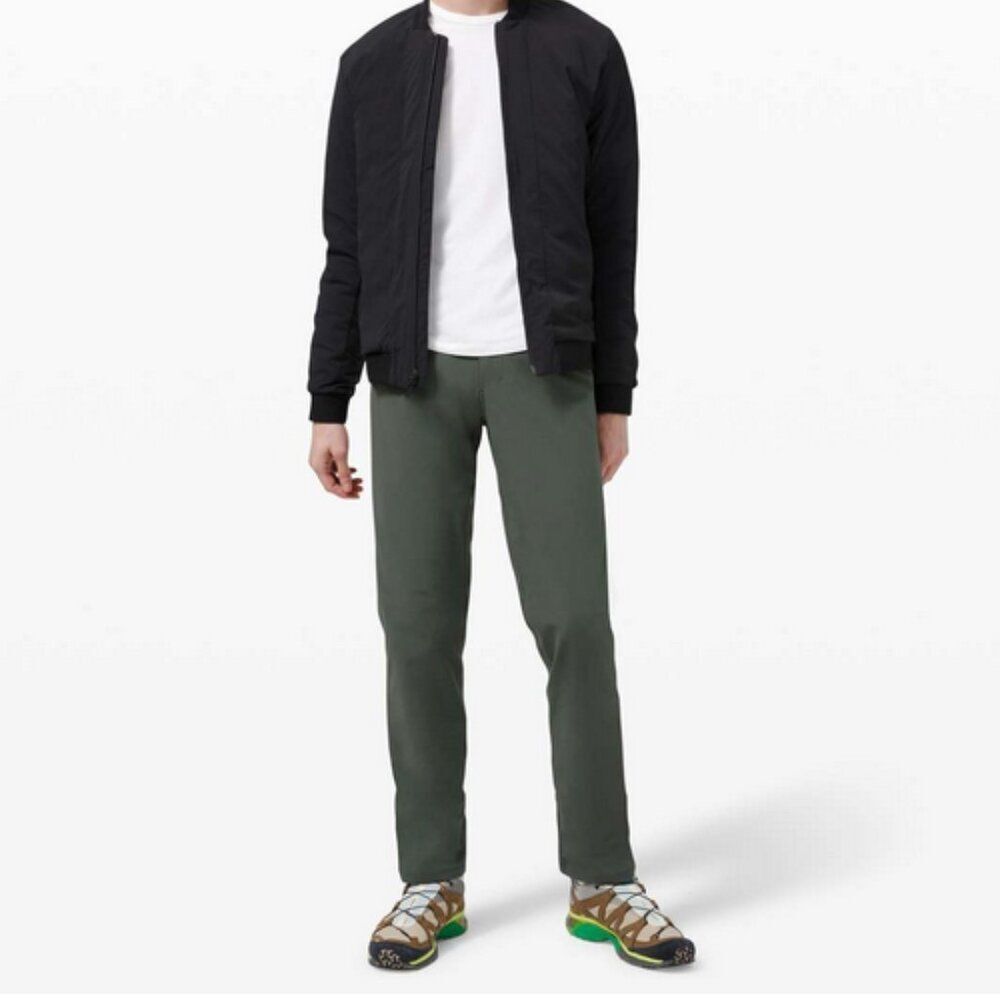 LULULEMON ABC Pant Classic Fit Warpstreme Stretch M5968S Smoked Spruce Green 36